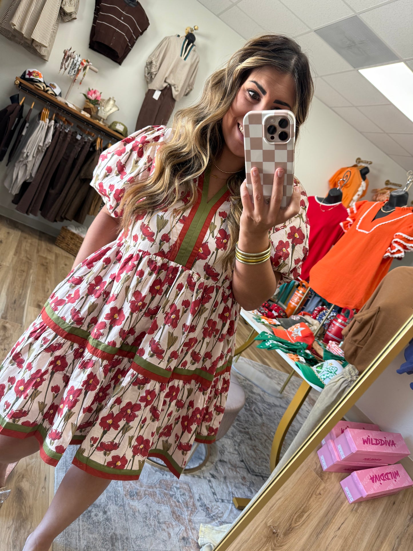 Fall Floral Dress