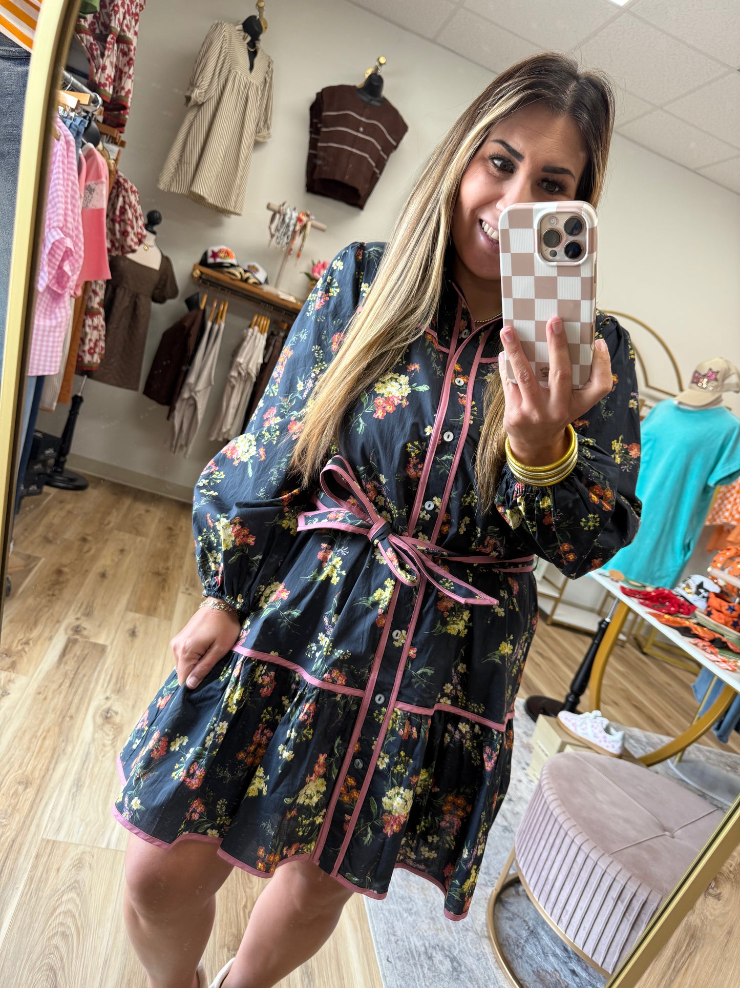Black Floral Dress