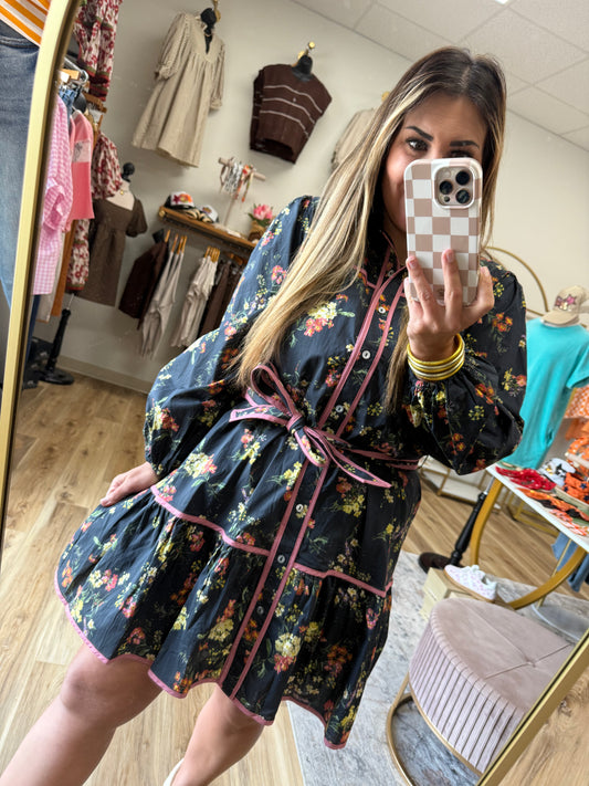 Black Floral Dress