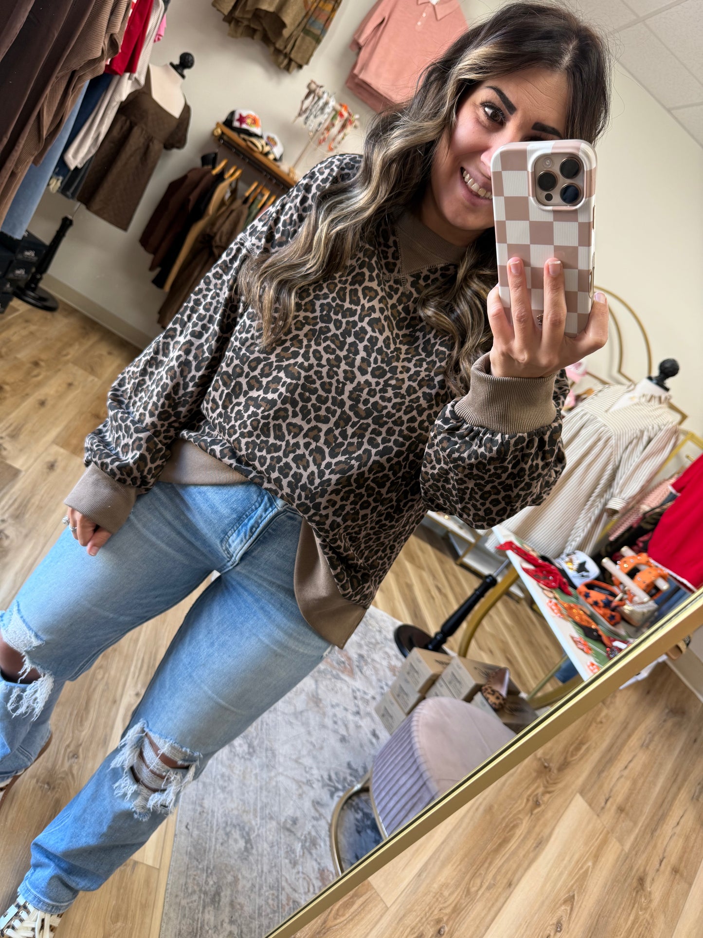 Dark Leopard Sweatshirt