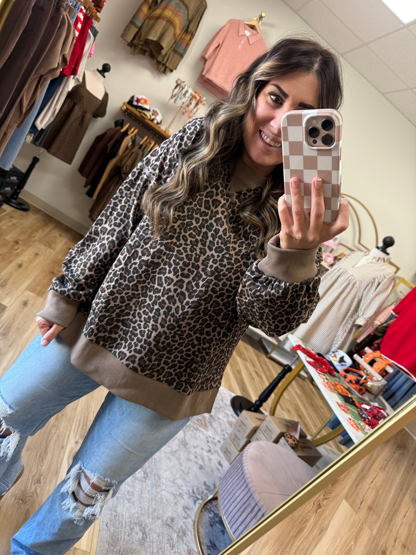 Dark Leopard Sweatshirt