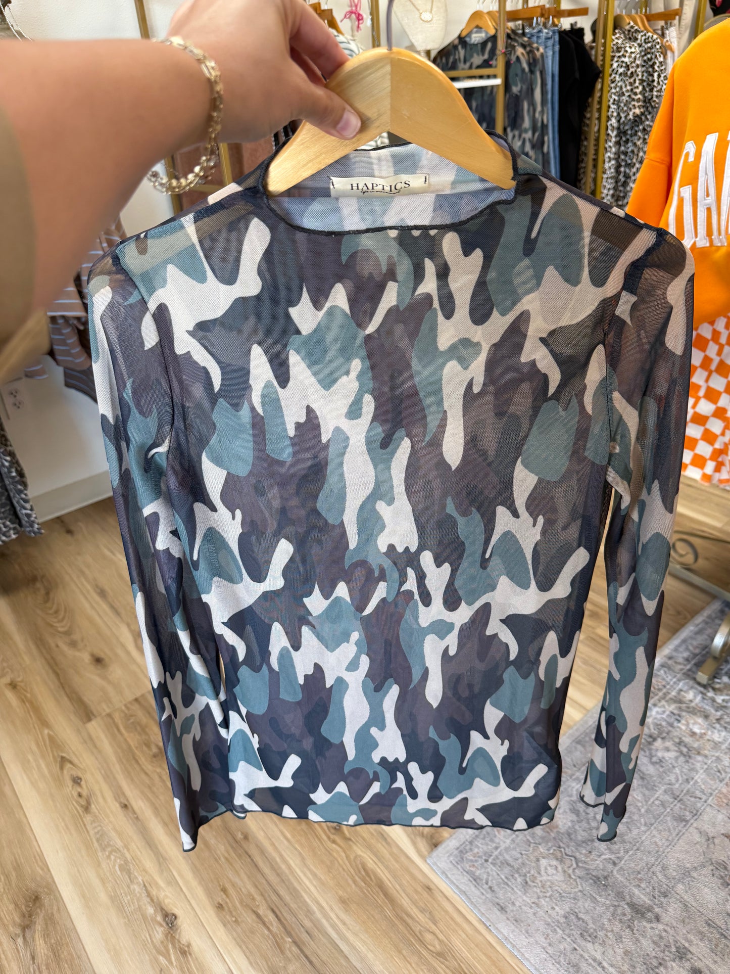 Camo Sheer LS