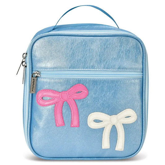 Metallic Blue Bow Lunchkit
