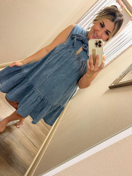 Denim Sleeveless Dress