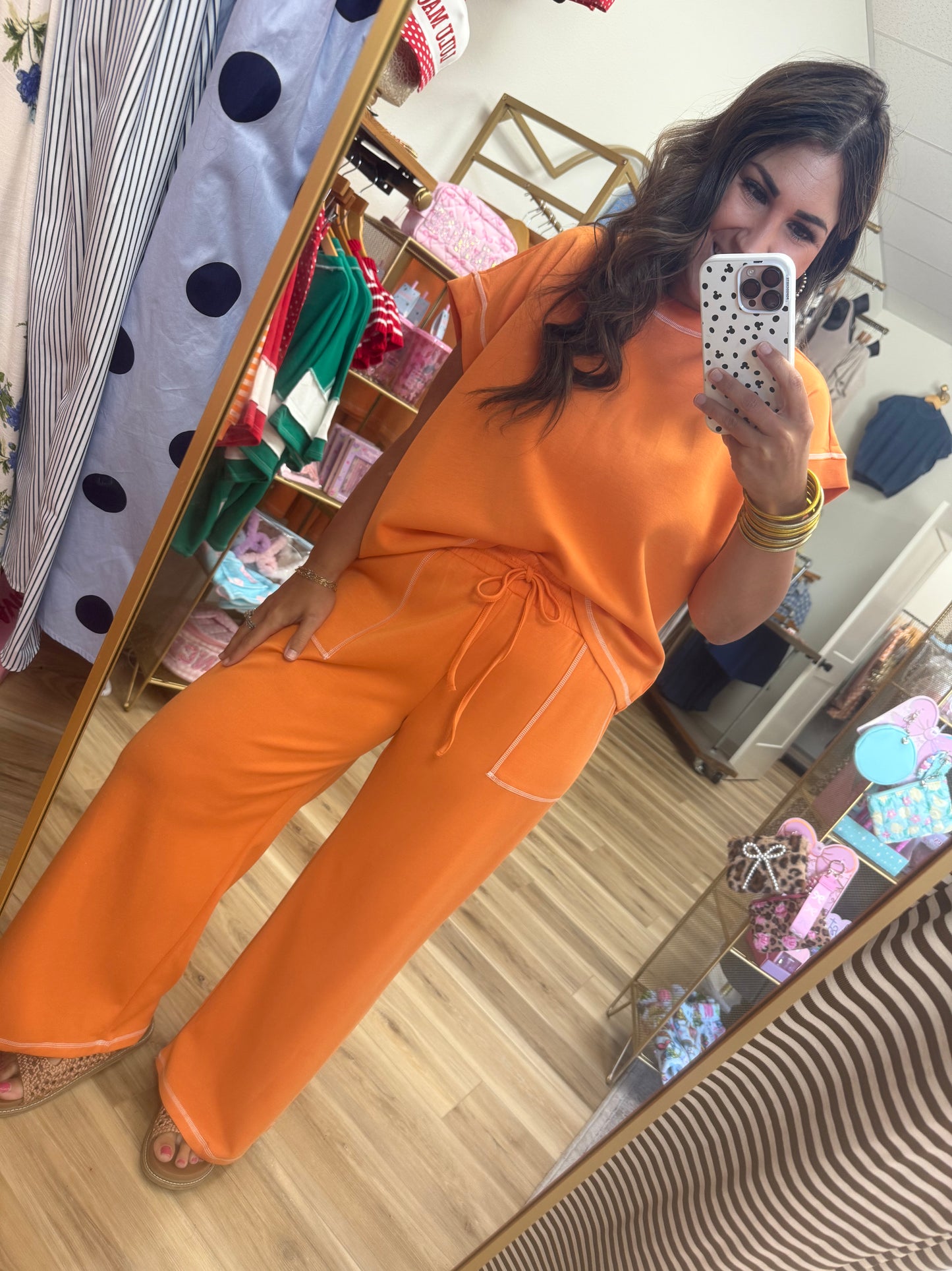 Orange Pant Set