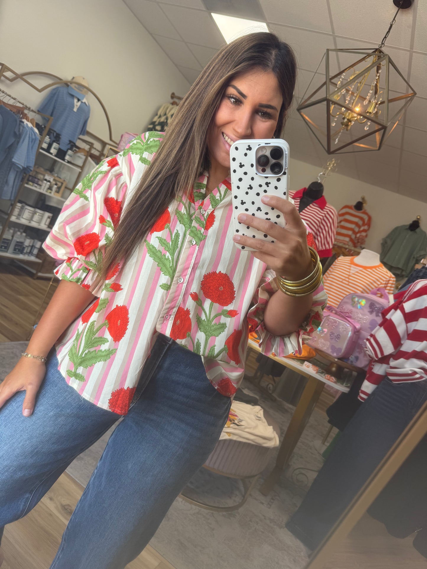 Blooming Stripe Top