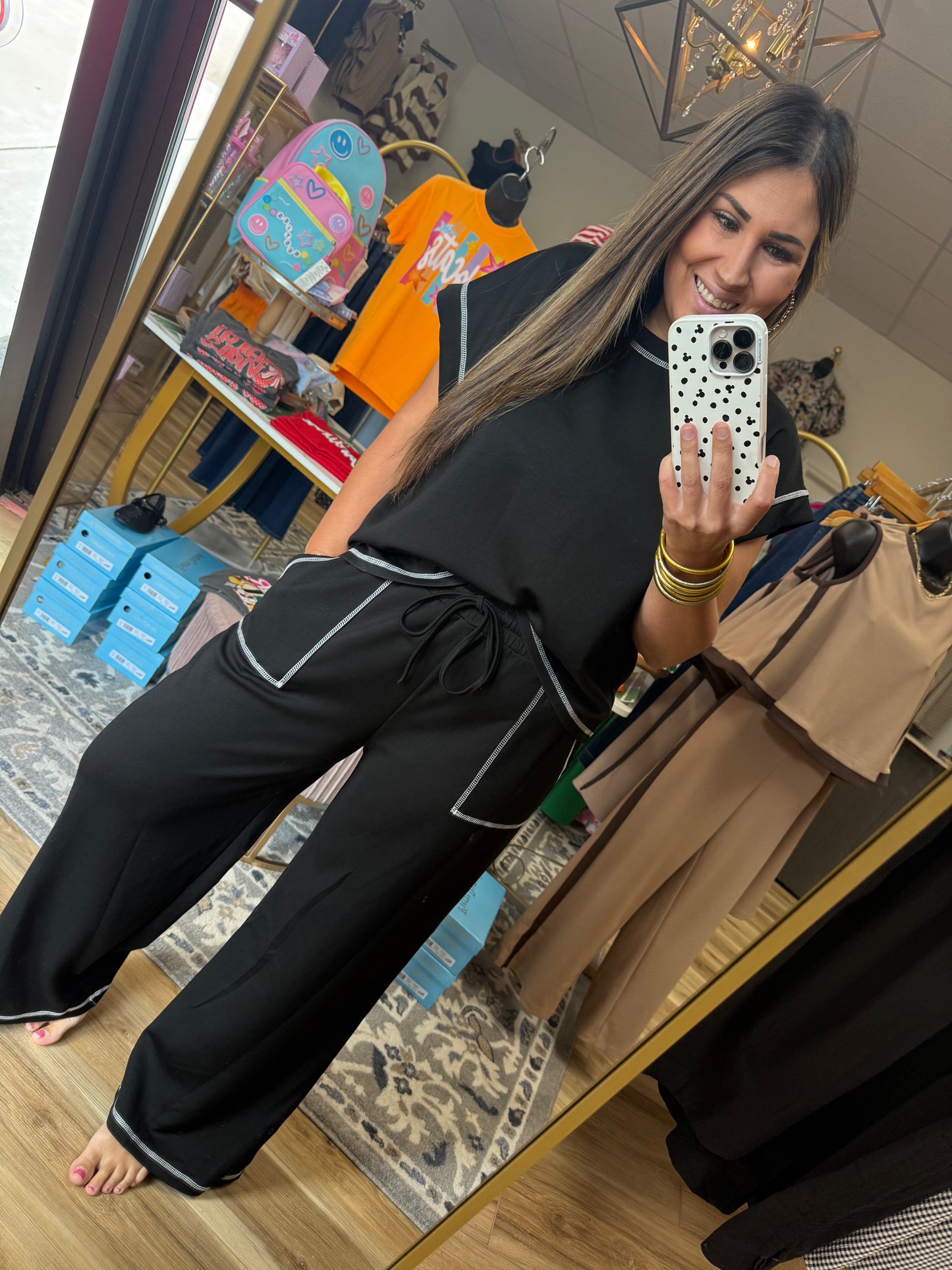 Black Pant Set