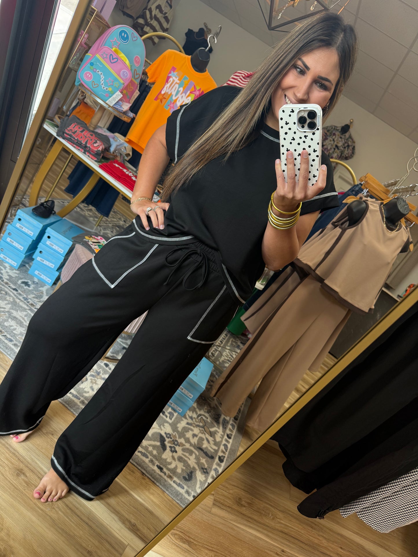 Black Pant Set