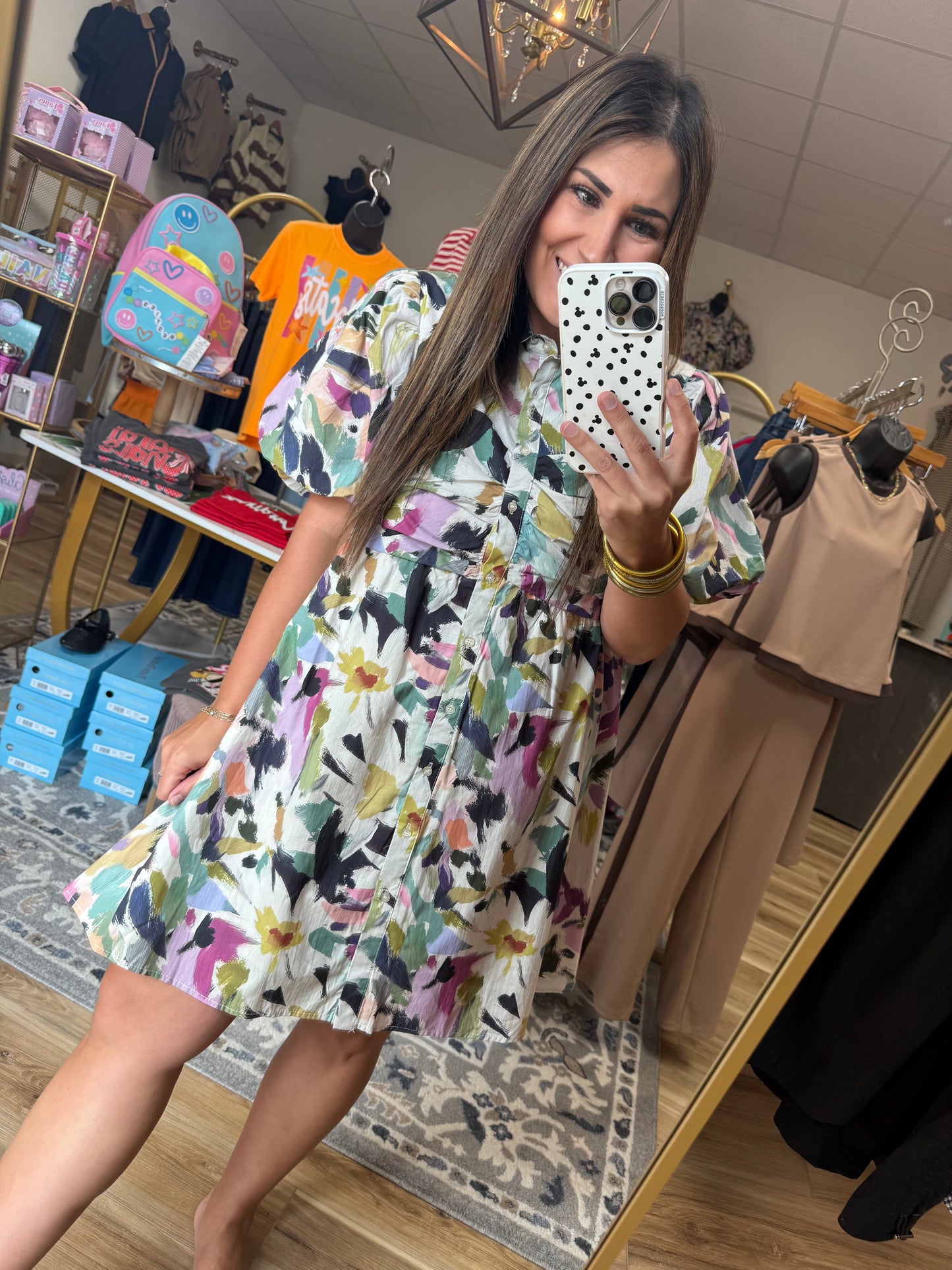 Water Color Floral Dress