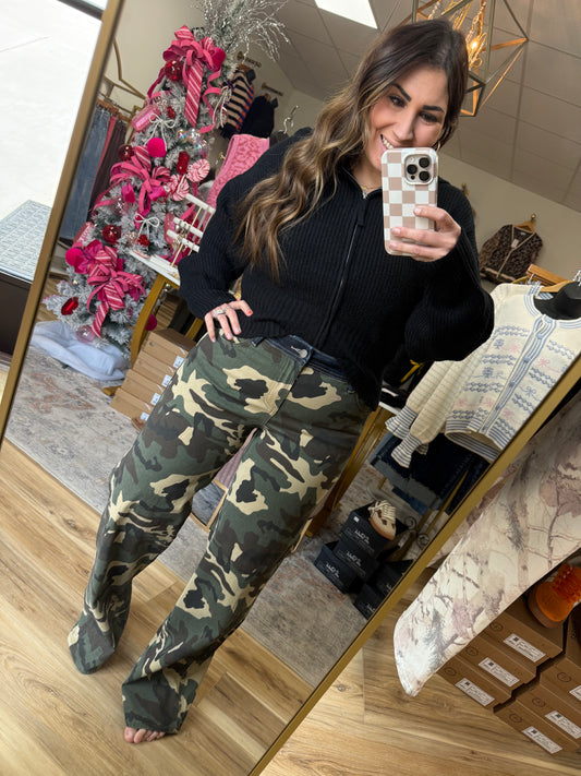 Camo Denim Jeans