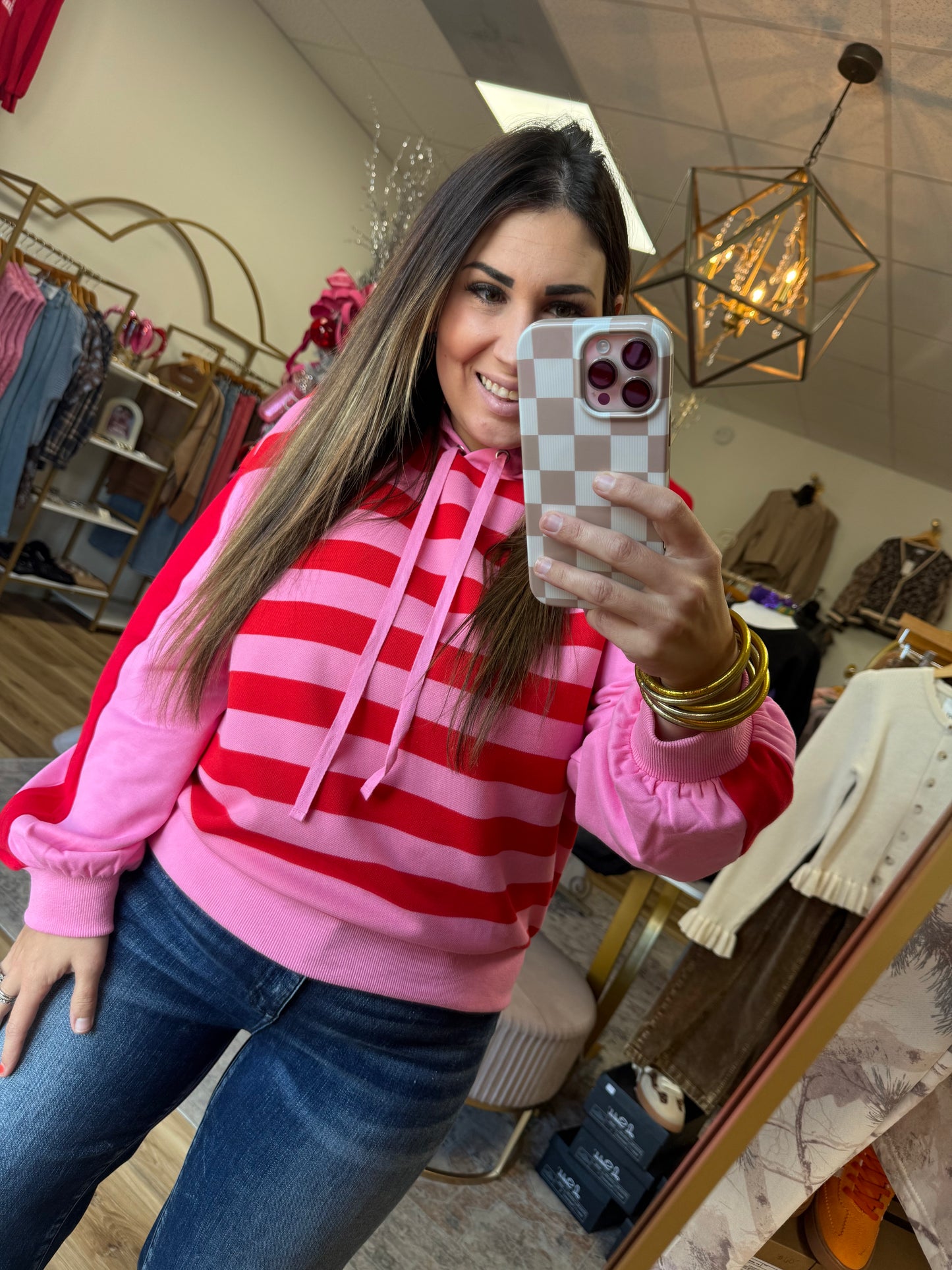 Bold Stripe Hoodie