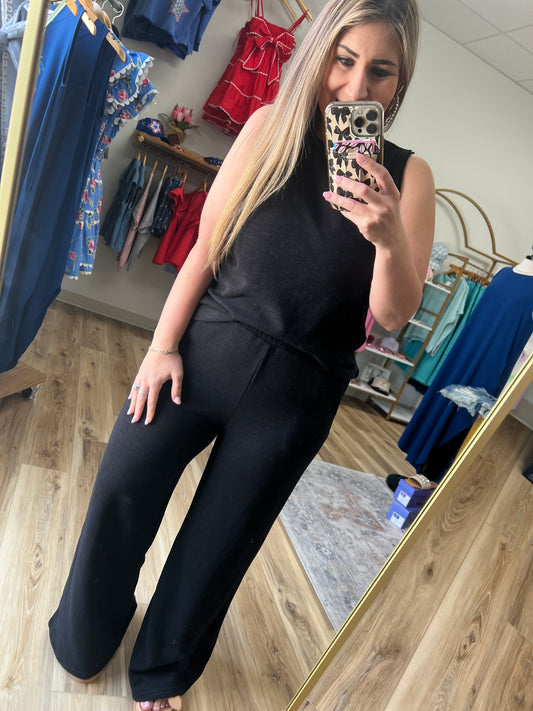 Black Tank/Pant Set