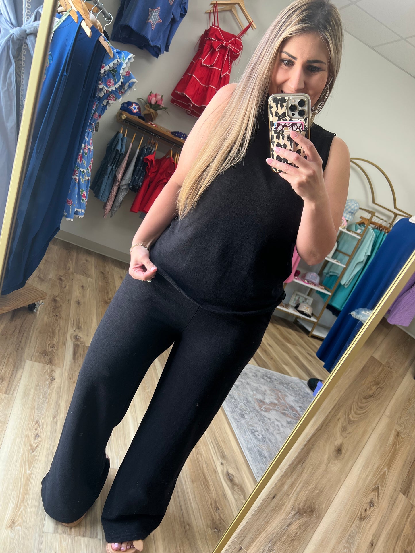 Black Tank/Pant Set