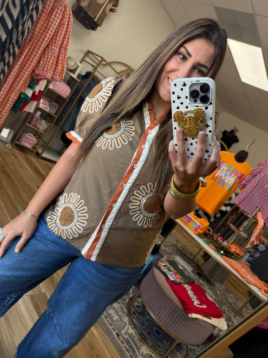 Autumn Flower Top