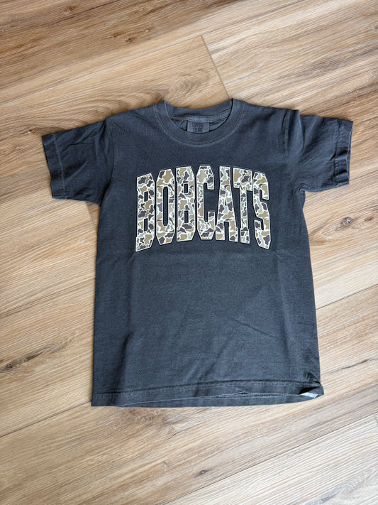 CAMO BOBCATS YOUTH TEE