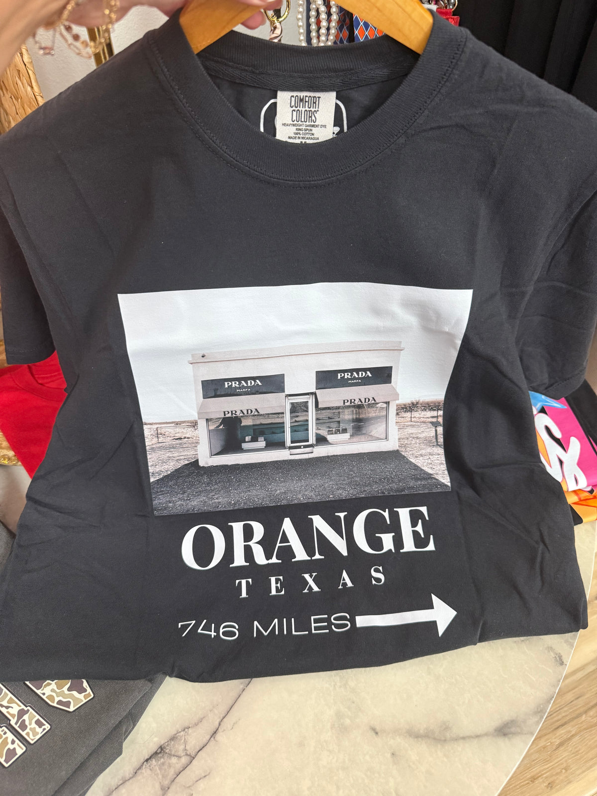Marfa Orange TX Tee